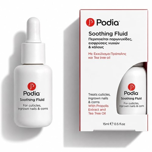 Podia Soothing Fluid Περιποιειτικό Υγρό Για Παρωνυχίδες, Εισφρύσεις Νυχιών & Κάλους 15ml