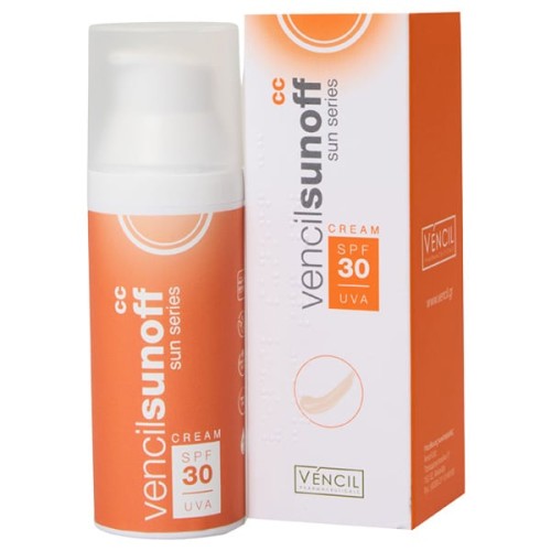 Vencil Sun Series Sunoff CC SPF30 Aντιηλιακή Κρέμα Προσώπου με Χρώμα 50ml