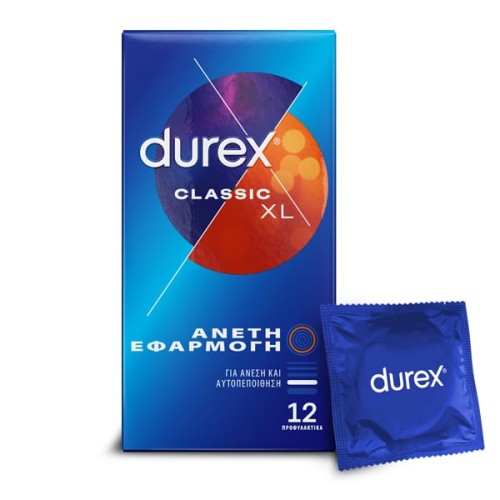Durex Classic XL Άνετη Εφαρμογή 12τμχ