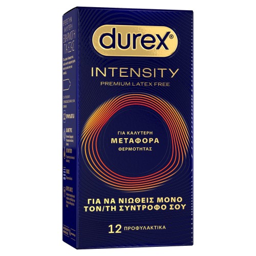 Durex Intensity Premium Latex-Free Εξαιρετικά Λεπτά Προφυλακτικά 12τεμ