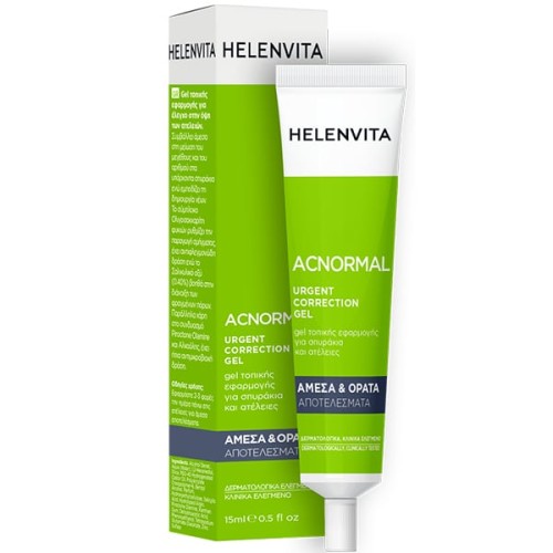 Helenvita ACNormal Correction Gel Τζελ Τοπικής Εφαρμογής για Έλεγχο στην Όψη των Ατελειών 15ml