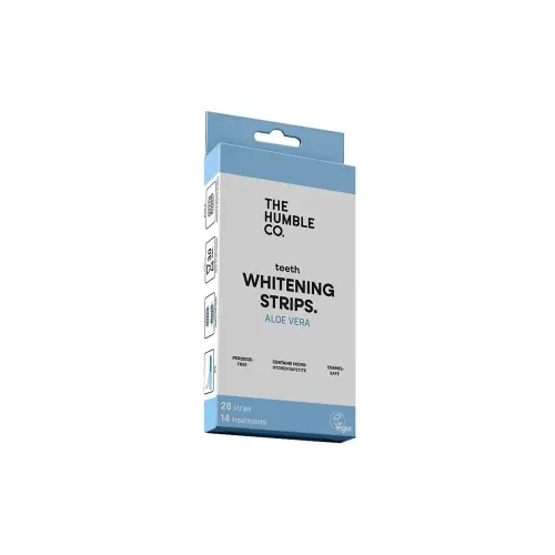 The Humble Co. Whitening Teeth Strips Fresh Aloe Vera Ταινίες Λεύκανσης Δοντιών με Γεύση Aloe Vera 28τεμ