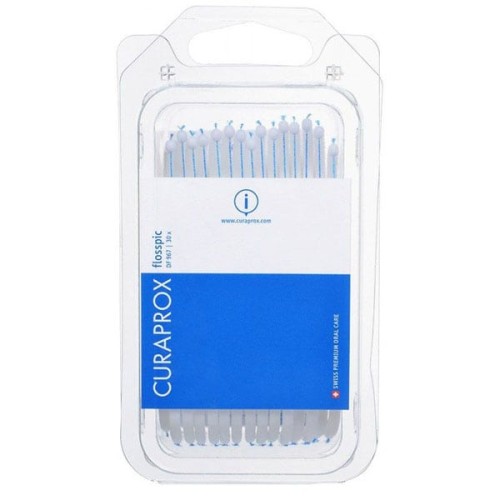 Curaprox Flosspic DF 967 Οδοντικό Νήμα Και Οδοντογλυφίδα Σε Ενα 30τμχ