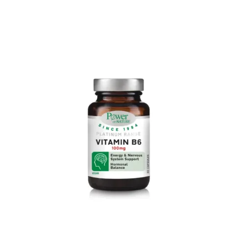 Power of Nature Platinum Range Vitamin B6 100mg 60Caps
