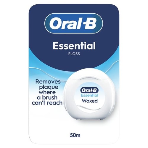 Oral-B Essential Floss Οδοντικό Νήμα Κερωμένο Μέντα 50m