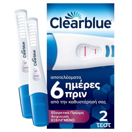 Clearblue Τεστ Εγκυμοσύνης για Εξαιρετικά Πρώιμη Ανίχνευση Εξελιγμένο 2τεμ