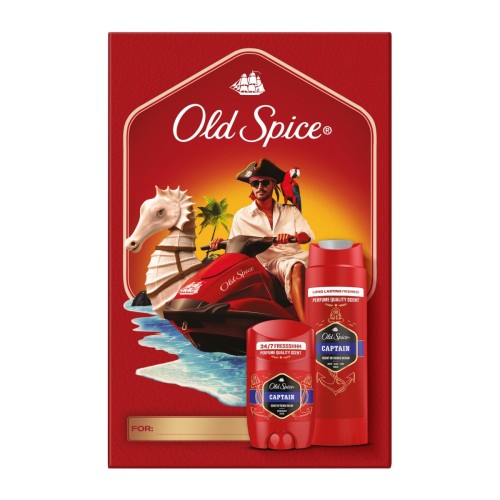 Old Spice Xmas Captain Σετ Αποσμητικό Σώματος Stick 50ml + Αφρόλουτρο 250ml 