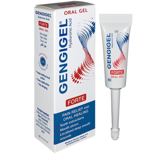 Gengigel Forte Oral Gel Hyaluronic Acid Γέλη Καταπράυνσης & Προστασίας Για Τα Ούλα 8ml