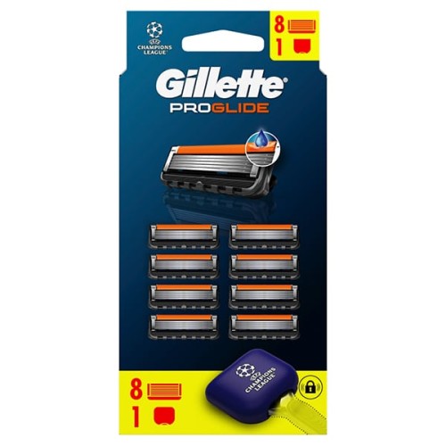 Gillette ProGlide Ανταλλακτικές Κεφαλές Ξυριστικής Μηχανής 8τεμ & Προστατευτικό Κάλυμμα Ταξιδιου
