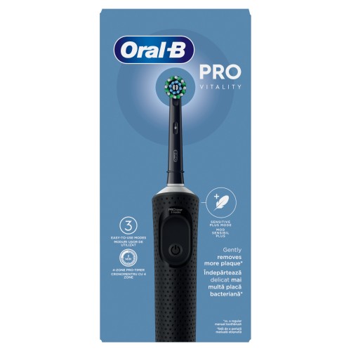 Oral-B Vitality Pro Black Ηλεκτρική Οδοντόβουρτσα Μαύρo Χρώμα 1τεμ