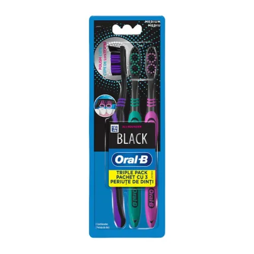 Oral-B Pro-Expert Allrounder Black Medium 3τμχ