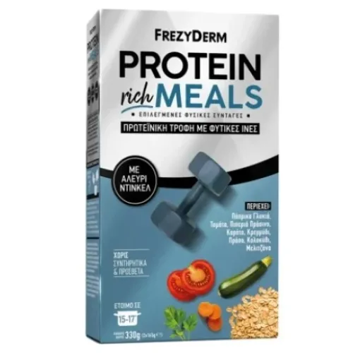 Frezyderm Protein Rich Meals Πρωτεινική Τροφή Με Φυτικές Ίνες & Αλεύρι Ντίνκελ 2x165gr