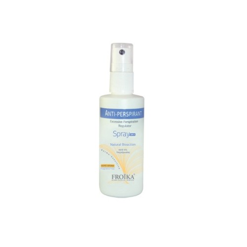 Froika Anti-Perspirant Spray 24H Ρυθμίζει Την Υπερέκκριση Ιδρώτα Χωρίς Άρωμα 60ml