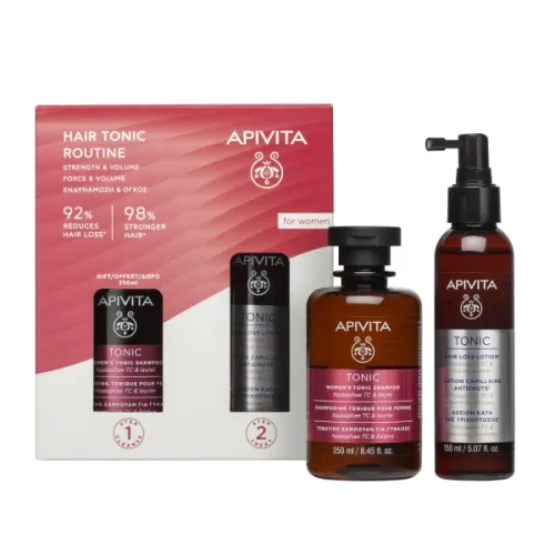 Apivita Tonic Hair Loss Lotion 150ml + Δώρο Tonic Women's Shampoo 250ml