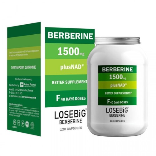 Losebig Berberine 1500mg, 120 Capsules