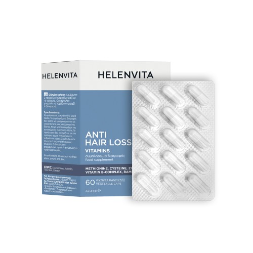 Helenvita Anti Hair Loss Vitamins 60 Caps & Δώρο Anti Hair Loss Tonic Men Shampoo 200ml