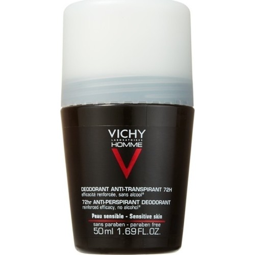 Vichy Homme Deodorant Roll On 72h Αποσμητικό Για Άνδρες 50ml