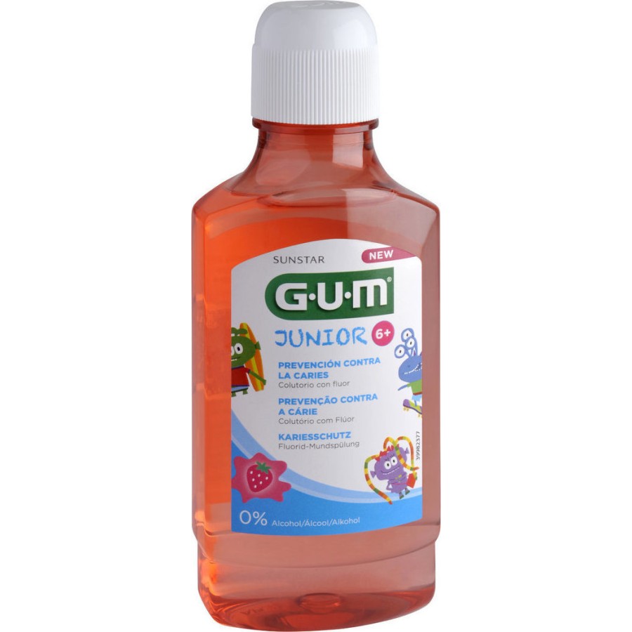 Gum Junior Στοματικό Διάλυμα 6+ Με Φράουλα 300ml