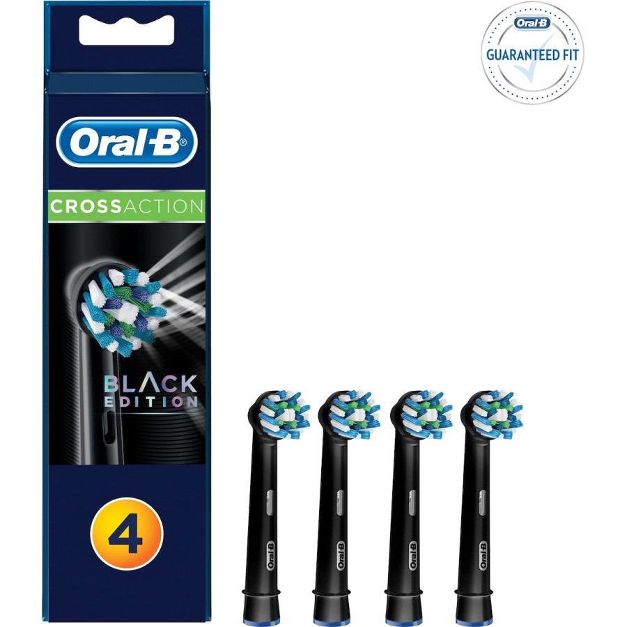 Oral-B Cross Action Ανταλλακτικά Black Edition 4τμχ