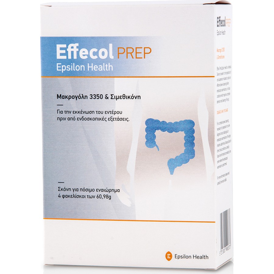 Effecol Prep Μακρογόλη 3350 & Σιμεθικόνη 4 Φακελίσκοι