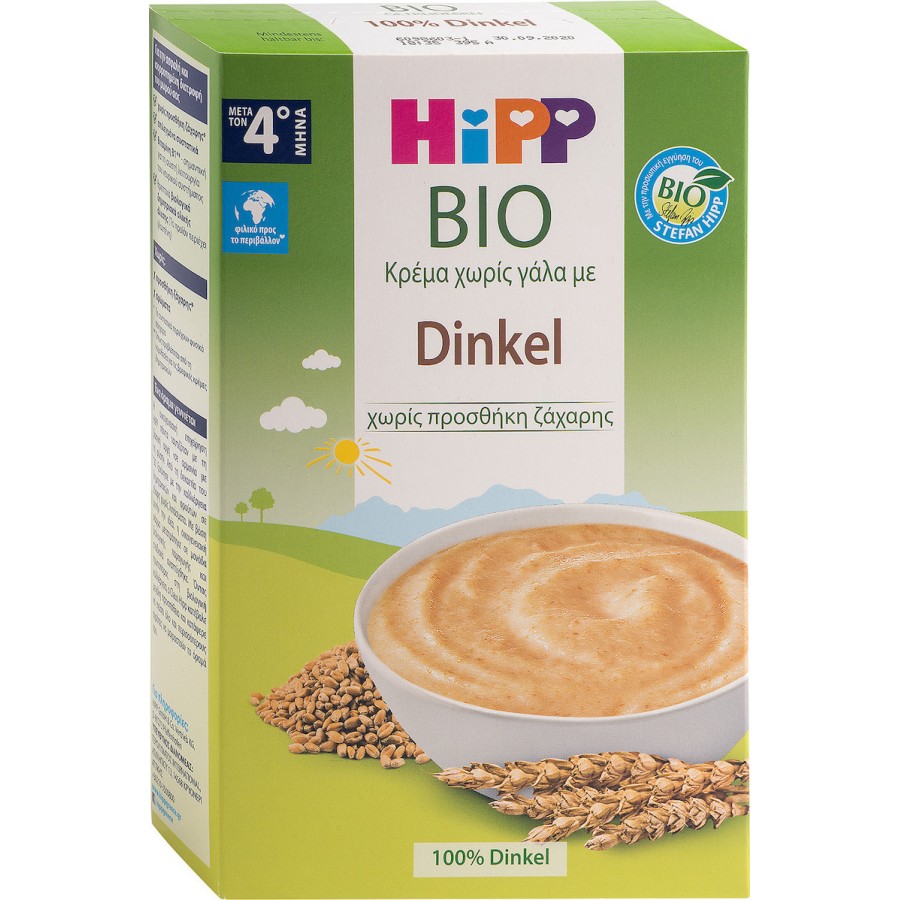 Hipp Bio Dinkel Κρέμα Χωρίς Γάλα 200γρ