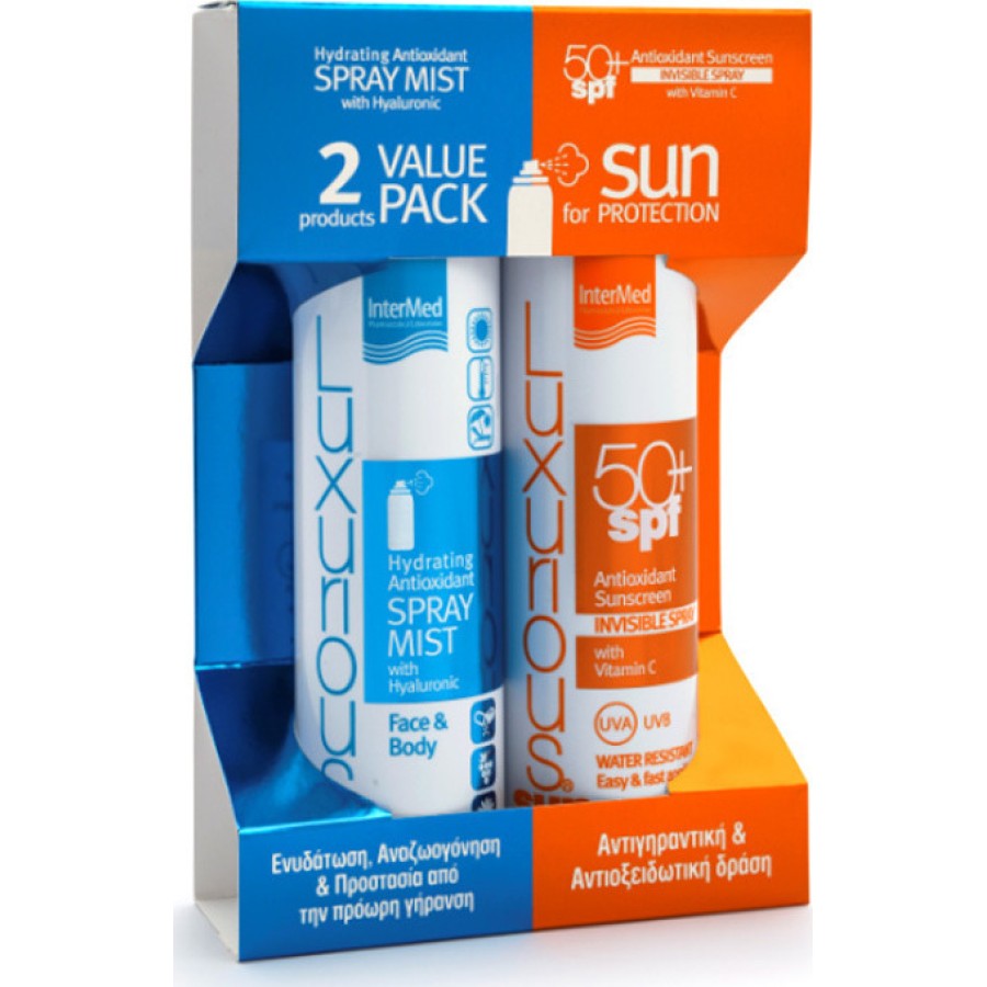 Luxurious Hydrating Antioxidant Mist  200ml + Sunscreen Invisible Spray SPF50 200ml