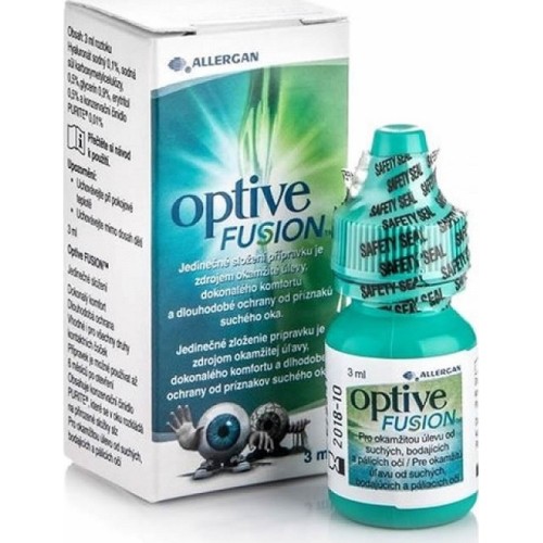 Allergan Optive Fusion Eyedrops Οφθαλμικές Σταγόνες, 3ml
