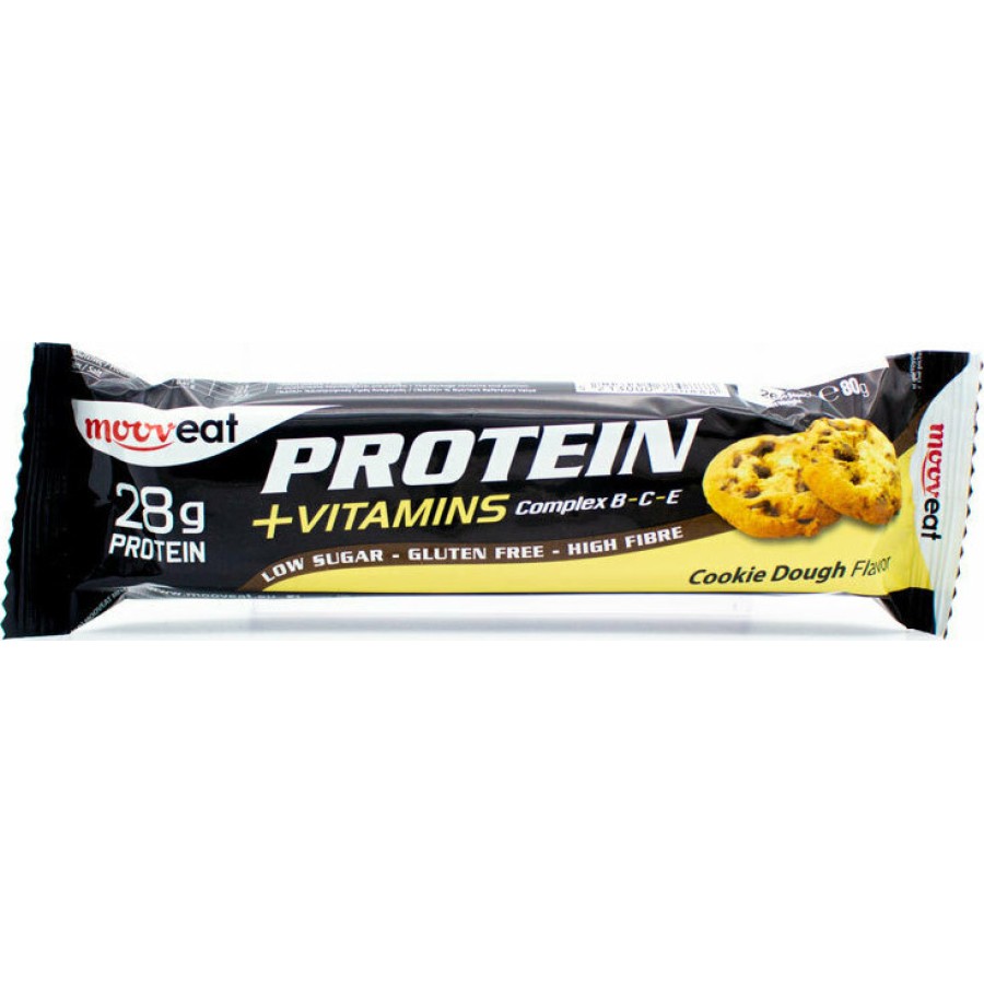 Mooveat Protein-Vitamin bar 35% - Γεύση Cookie Dough 80gr