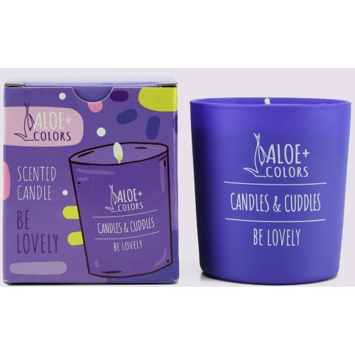 Aloe + Colors Aromatic Soy Candle in a Be Lovely Jar