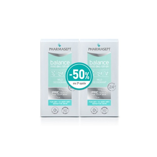 Pharmasept Balance Mild Deo Roll-On Promo Pack 2x50ml