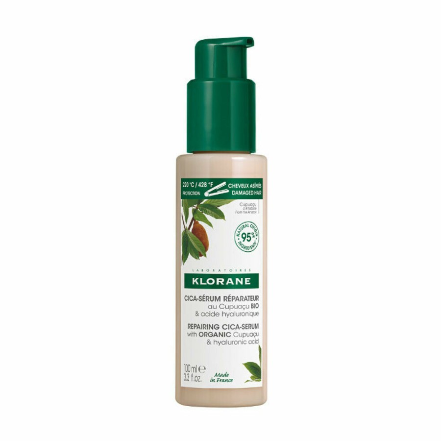 Klorane Cica-Serum Ορός για Ξηρά-Κατεστραμμένα Μαλλιά με Βούτυρο Cupuacu, 100ml