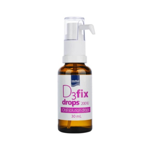 Intermed D3 Fix Drops 200 IU 30ml Με Αντλία