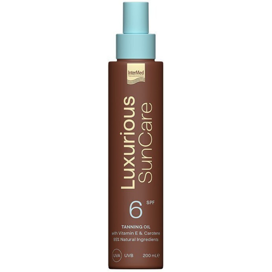 Intermed Luxurious Sun Care Tanning Oil SPF6, Λάδι Μαυρίσματος 200ml