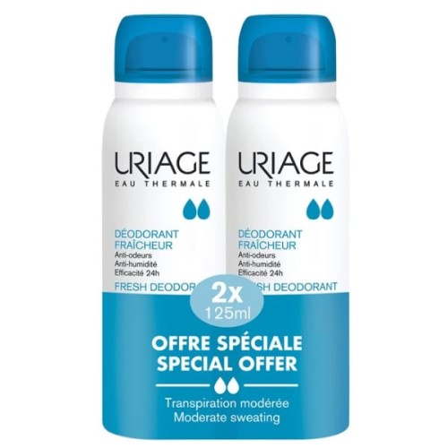 Uriage Fresh Deodorant Spray 2x125ml