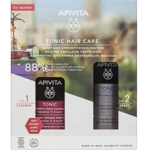Apivita Tonic Hair Loss Lotion 150ml + Δώρο Tonic Women's Shampoo 250ml