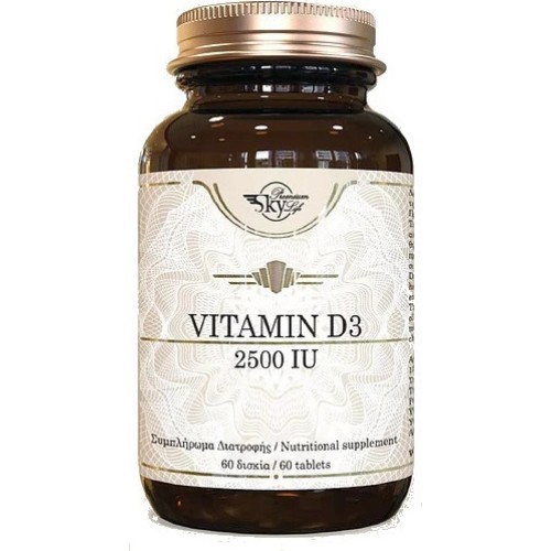 Sky Premium Life Vitamin D3 2500iu 60Tabs