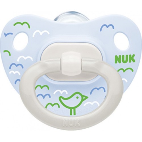 Nuk Πιπίλα Happy Days Σιλικόνης Με Κρίκο 0-6 Μηνών