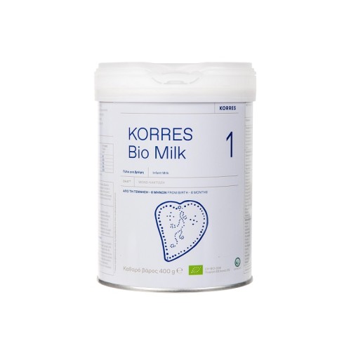 Korres Baby Bio Milk Βιολογικό Αγελαδινό Γάλα για Βρέφη 1 (0-6 μηνών) 400gr