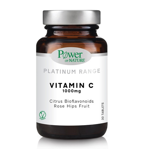 Power Of Nature Platinum Range Vitamin C 1000mg 30 Δισκία