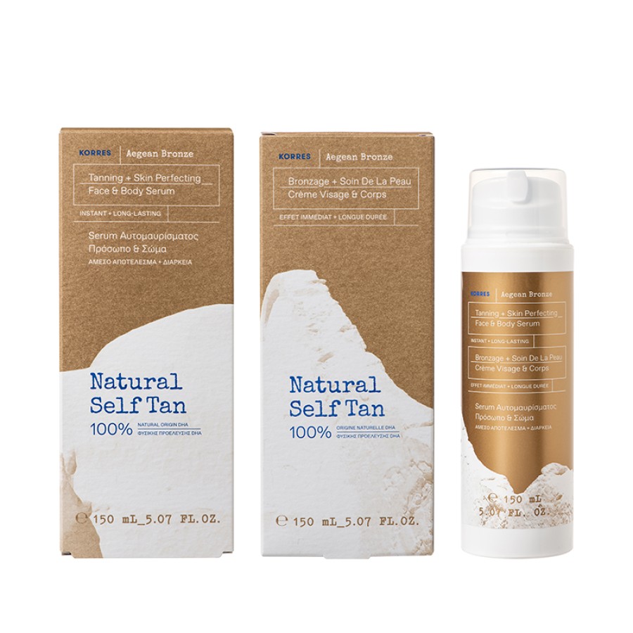 Korres Aegean Bronze Natural Self Tan για Πρόσωπο και Σώμα 150ml