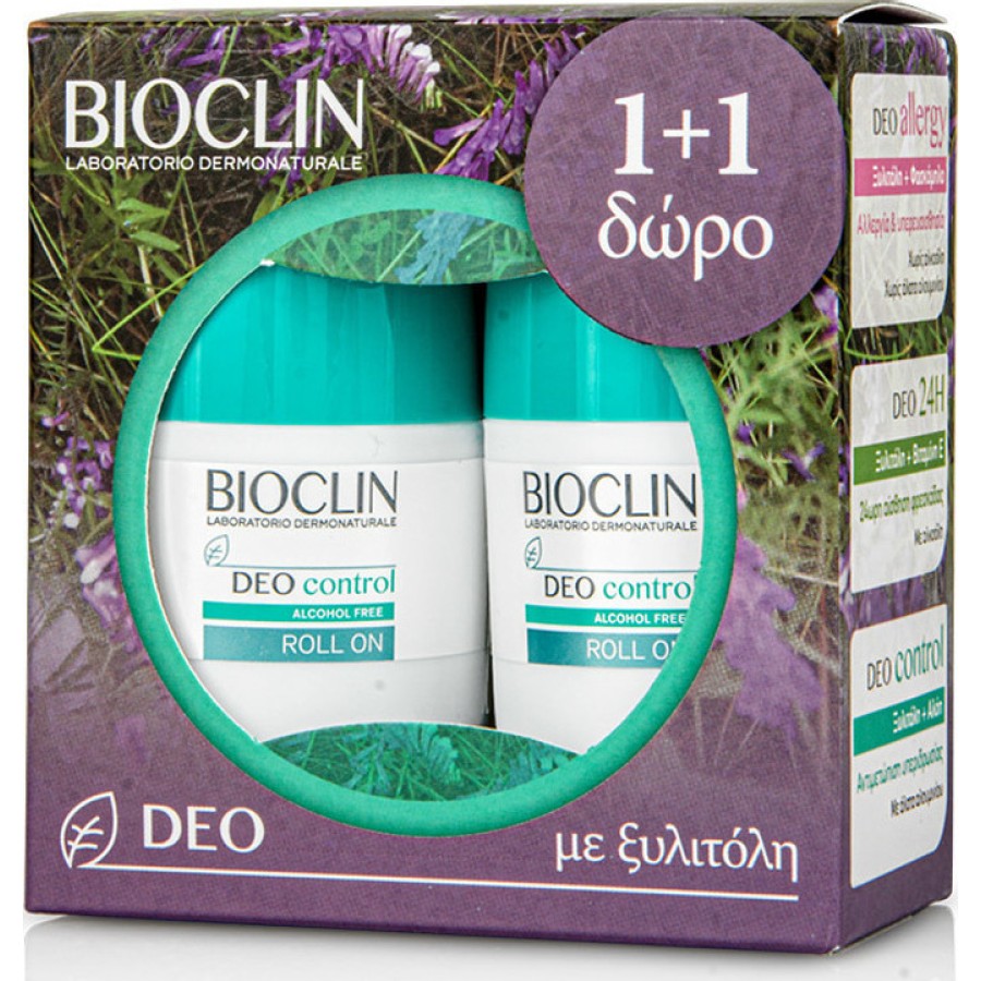 Bioclin Promo Deo Control Alcohol Free Roll-on Αποσμητικό 50ml 1+1 Δώρο Bioclin Promo Deo Control Alcohol Free Roll-on Αποσμητικό 50ml 1+1 Δώρο