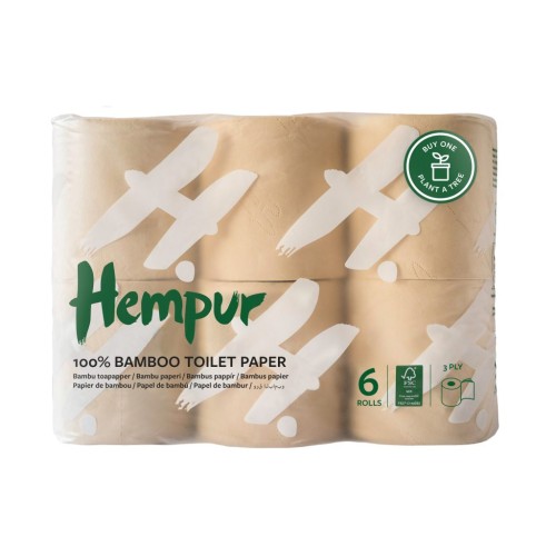 Hempur Χαρτί Υγείας από μπαμπού 6 ρολλά
