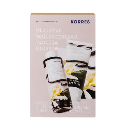 Korres Set Mediterranean Vanilla Showergel 250ml + Body Milk 200ml