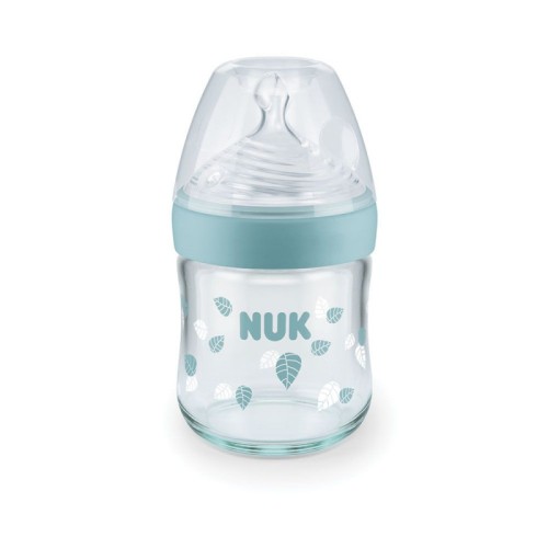 Nuk Nature Sense Γυάλινο Μπιμπερό Σιλικόνης 0-6Μ 120ml