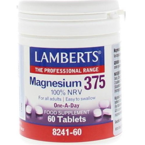 Lamberts Magnesium 375, 60 tabs.