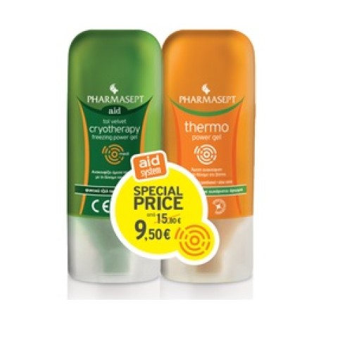 Pharmasept Aid System Thermo Power gel 100ml. + Cryotherapy Gel 100ml.
