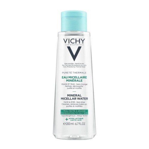 Vichy Purete Thermale Mineral Micellar Water για Μικτή - Λιπαρή Επιδερμίδα 200ml