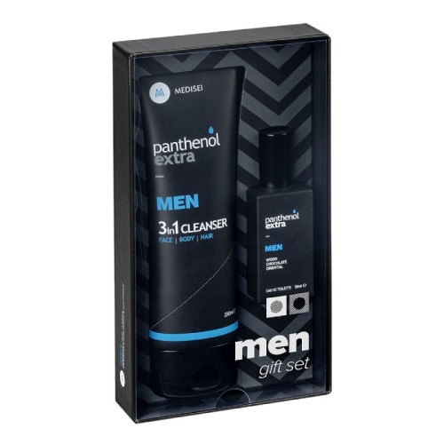 Panthenol Extra Promo Gift Set Men 3 in 1 Cleanser 200ml.+Eau De toilette 500ml.