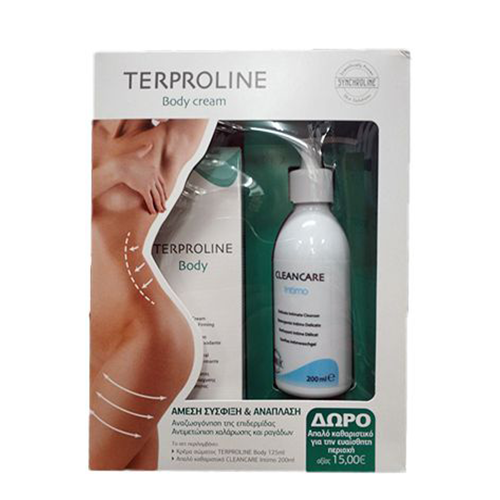Synchroline Promo Terproline Body Cream 125ml & Δώρο Cleancare Intimo 200ml 