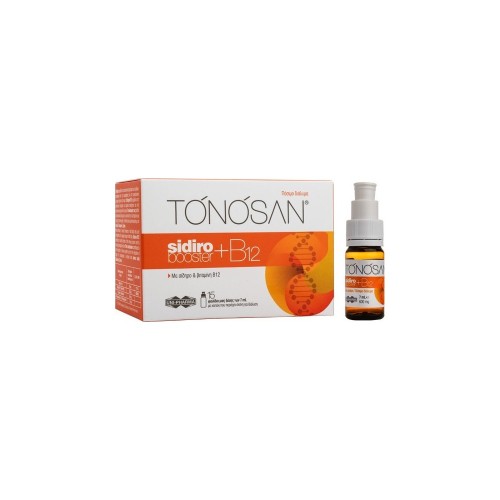 Tonosan Sidiro Booster & Vitamin B12 15 φιαλίδια x 7ml.